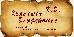 Krasimir Divjaković vizit kartica